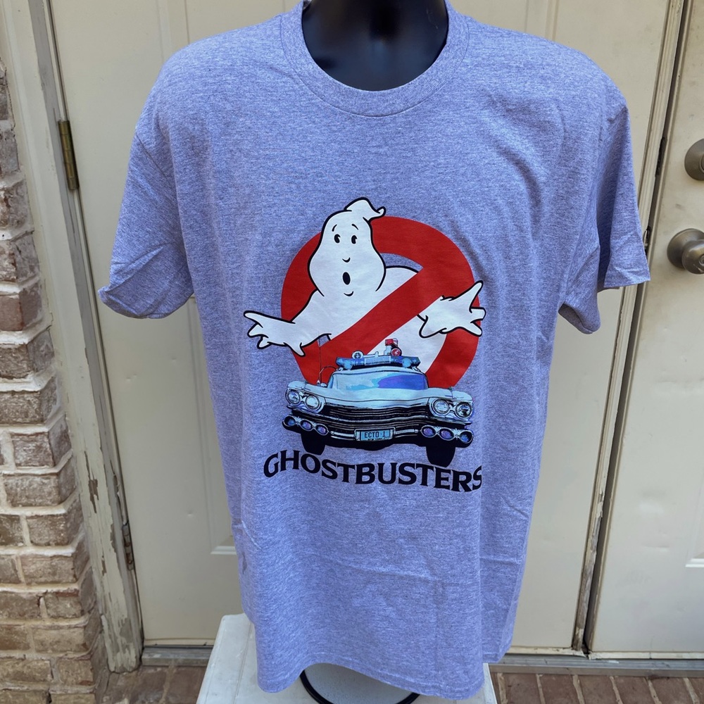 Ghostbuster, Heather Grey, Short Sleeve, Shirt, Size L